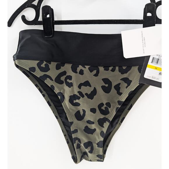 DKNY Swim Leopard Print Bikini Bottom High Waist - Picture 7 of 10